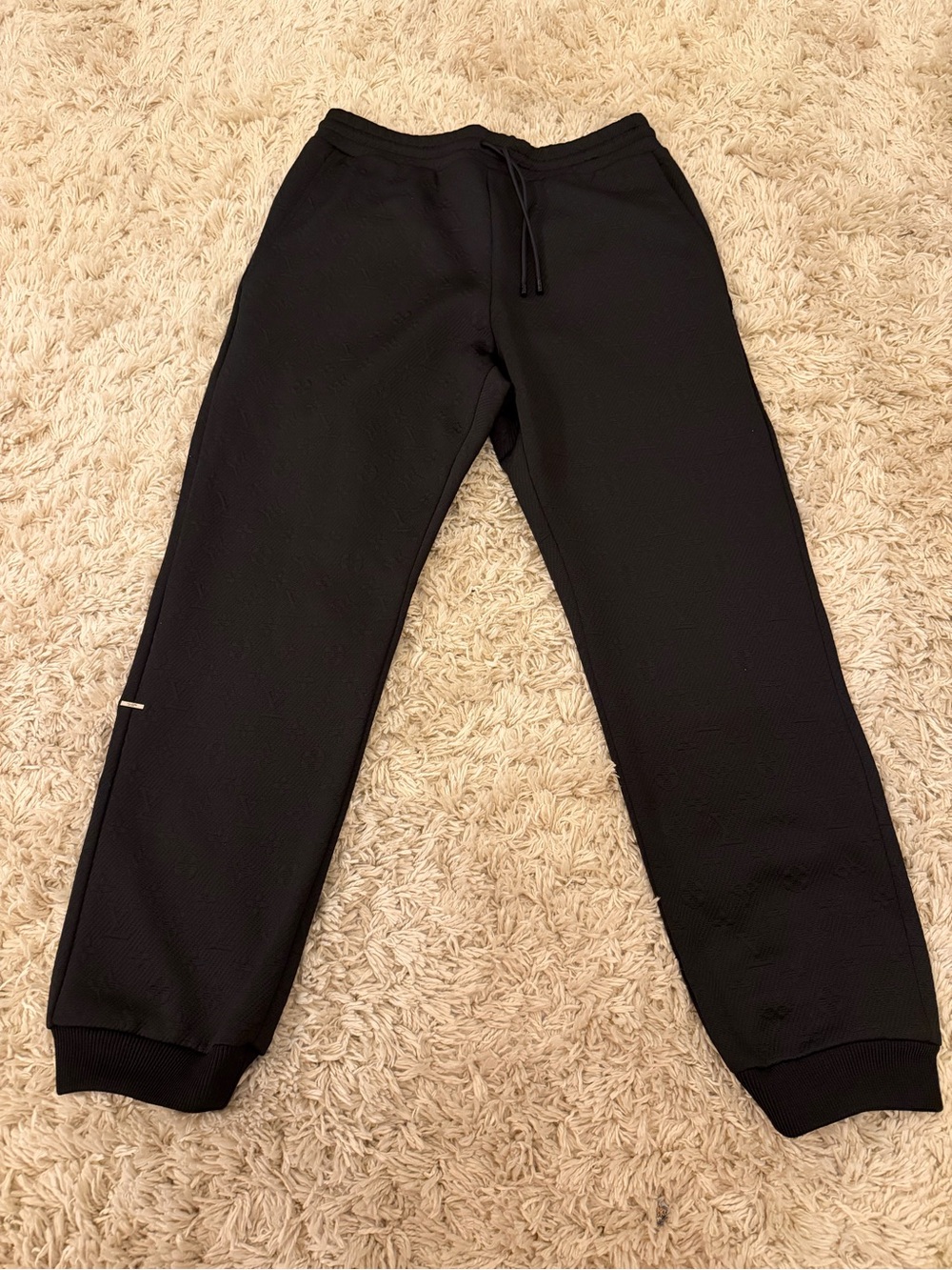 Men’s Louis Vuitton Black Drawstring Jogger Sweatpants